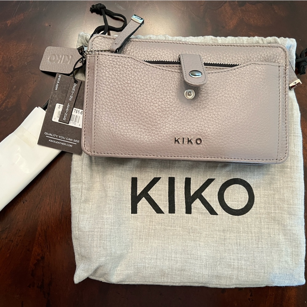 KIKO Leather Wallet Crossbody-NWT and dust bag.